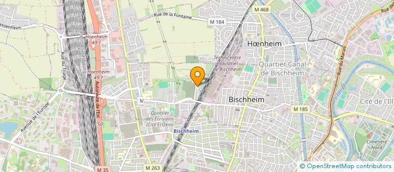 localisation de l'entreprise FLAMAROSE  BISCHHEIM