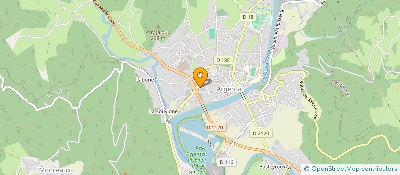 localisation de l'entreprise FLAMARY à ARGENTAT-SUR-DORDOGNE