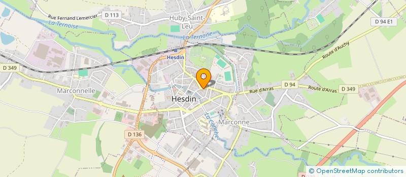 localisation de l'entreprise FLAMAVAL  HESDIN