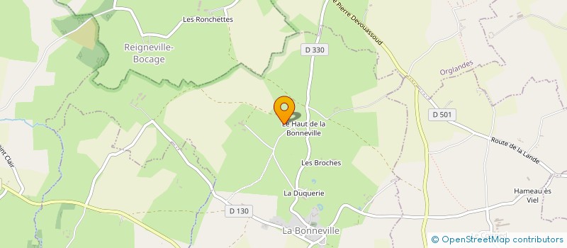 localisation de l'entreprise FLAMBARD MICHEL  LA BONNEVILLE