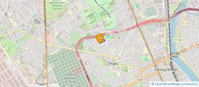 localisation de l'entreprise FLAMBEAU  THIAIS