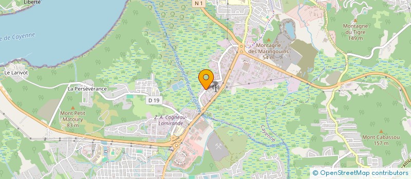 localisation de l'entreprise FLAMBOYANT DE MACOURIA  CAYENNE