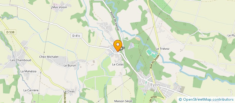 localisation de l'entreprise FLAMC à EYZIN-PINET