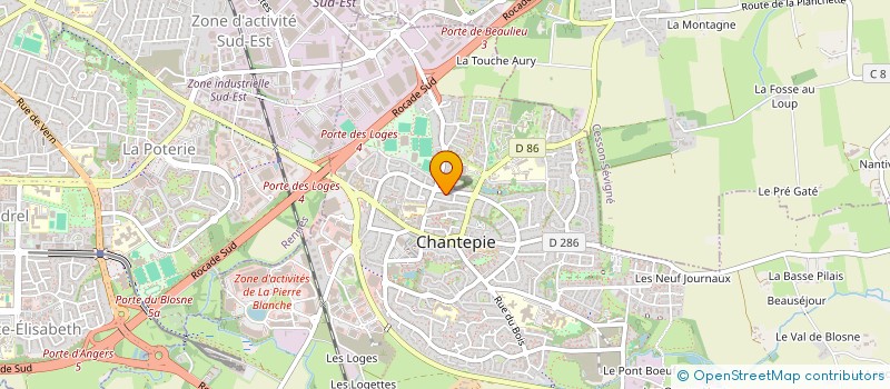 localisation de l'entreprise FLAMCAB  CHANTEPIE