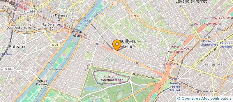 localisation de l'entreprise FLAME HOLDING à NEUILLY-SUR-SEINE