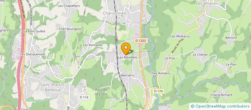 localisation de l'entreprise FLAMEL MANUFACTURE à CHARVONNEX