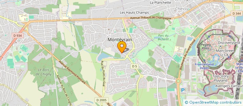 localisation de l'entreprise FLAMELEC SARL à MONTEVRAIN