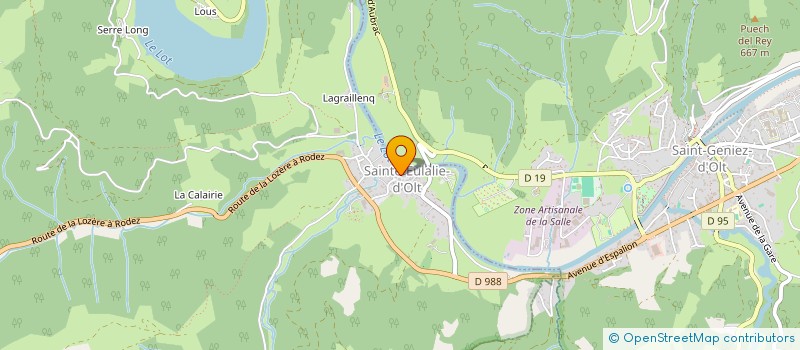 localisation de l'entreprise FLAMENC'OLT  SAINTE-EULALIE-D'OLT