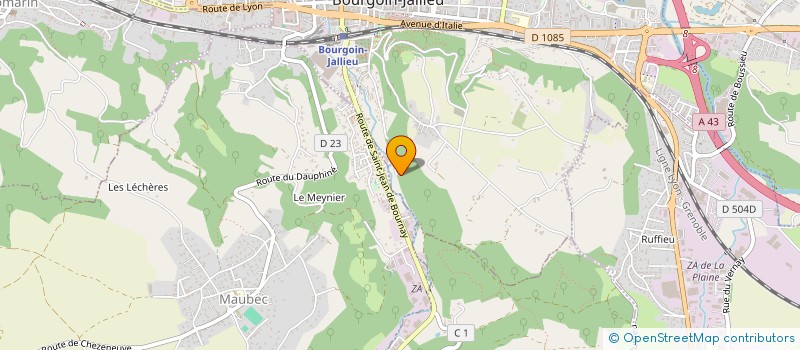 localisation de l'entreprise FLAMENCO VIVO  BOURGOIN-JALLIEU
