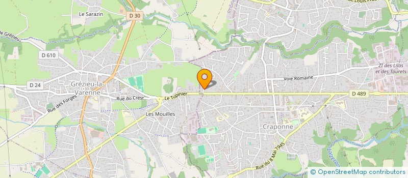 localisation de l'entreprise FLAMENCORAZON  CRAPONNE