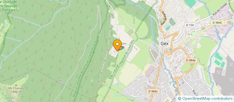 localisation de l'entreprise FLAMENS-MOUFLARD  GEX