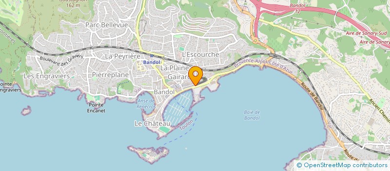 localisation de l'entreprise FLAMENT à BANDOL