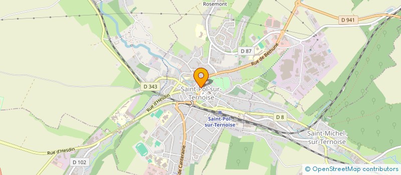 localisation de l'entreprise FLAMENT  SAINT-POL-SUR-TERNOISE