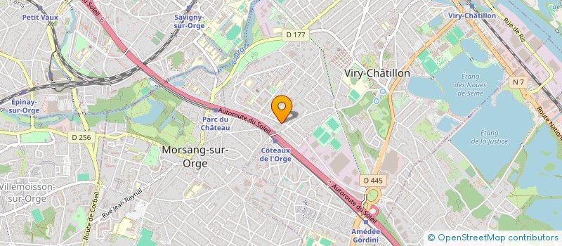 localisation de l'entreprise FLAMENT ELECTRICITE à VIRY-CHATILLON