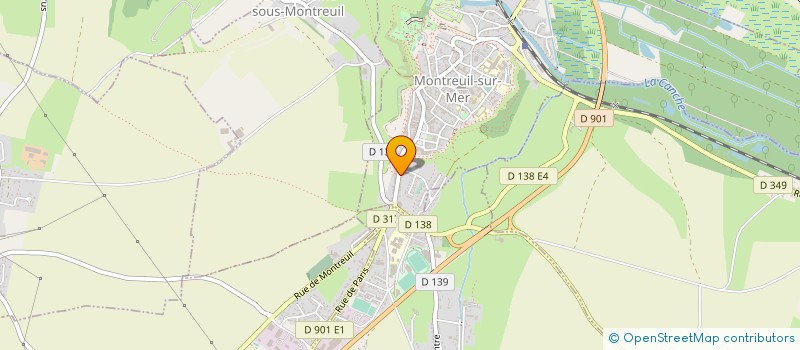 localisation de l'entreprise FLAMENT ELEVAGE SARL à MONTREUIL-SUR-MER
