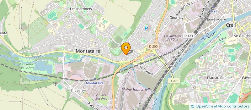 localisation de l'entreprise FLAMENT ETANCHEITE à MONTATAIRE