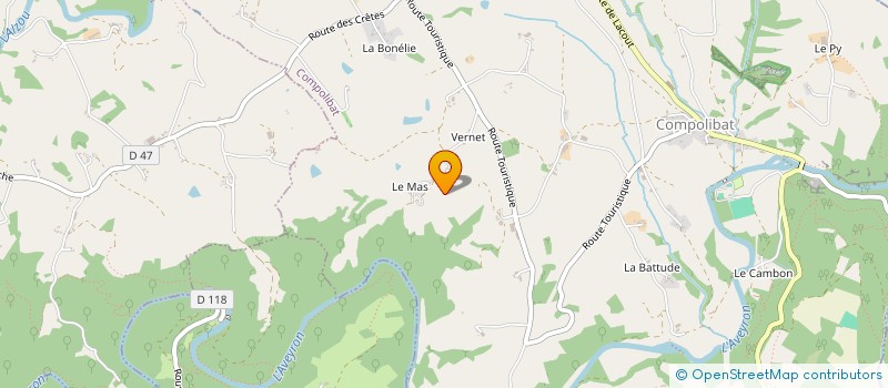 localisation de l'entreprise FLAMENTIE  MALEVILLE