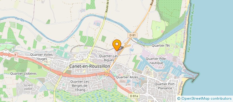 localisation de l'entreprise FLAMGAZ à CANET-EN-ROUSSILLON