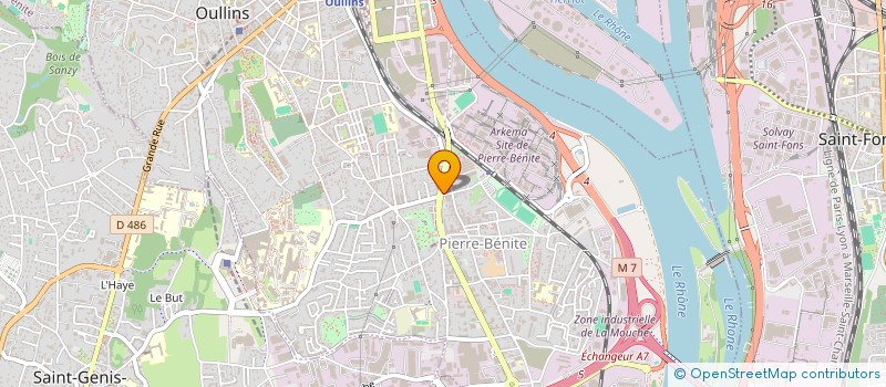 localisation de l'entreprise FLAMING OTTERS PRODUCTION  OULLINS-PIERRE-BENITE