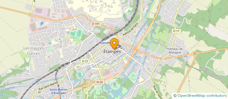 localisation de l'entreprise FLAMINGO à ETAMPES