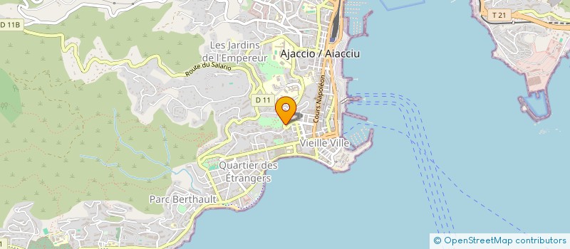 localisation de l'entreprise FLAMINIA à AJACCIO