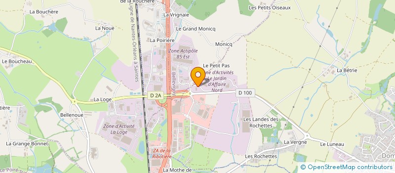 localisation de l'entreprise FLAMINO à DOMPIERRE-SUR-YON