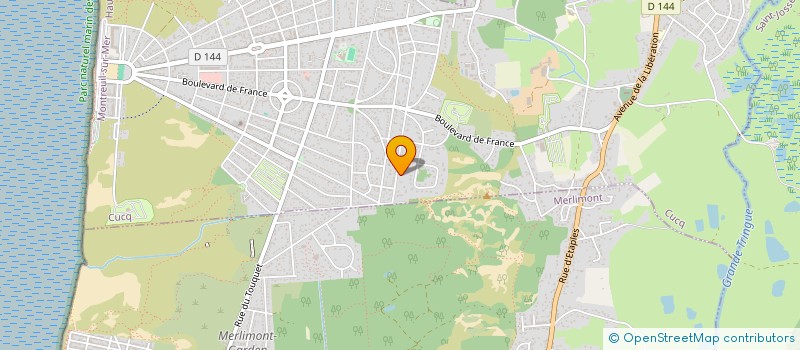 localisation de l'entreprise FLAMME  CUCQ