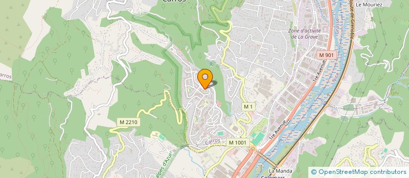 localisation de l'entreprise FLAMME D' EAU MEDITERANNEE à CARROS