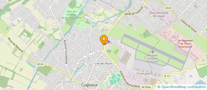 localisation de l'entreprise FLAMME DOREE  CUGNAUX