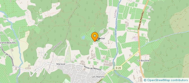 localisation de l'entreprise FLAMME EN BULLE  LA CRAU