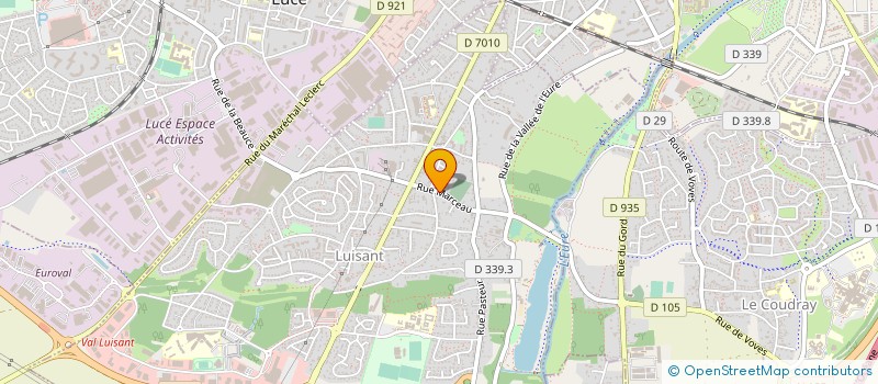 localisation de l'entreprise FLAMME HABITAT à LUISANT
