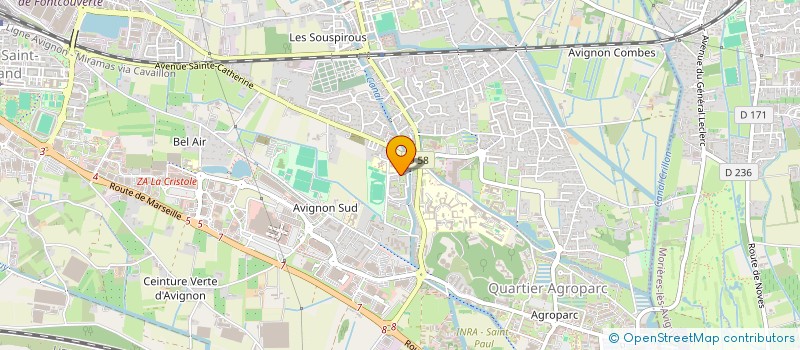 localisation de l'entreprise FLAMME INTERCONTINENTALE POUR L'EMANCIPATION ET LE DEVELOPPEMENT  AVIGNON