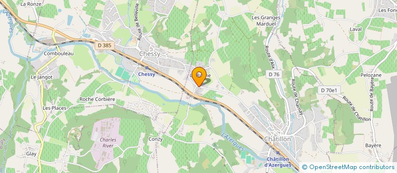 localisation de l'entreprise FLAMMENERGY à CHATILLON