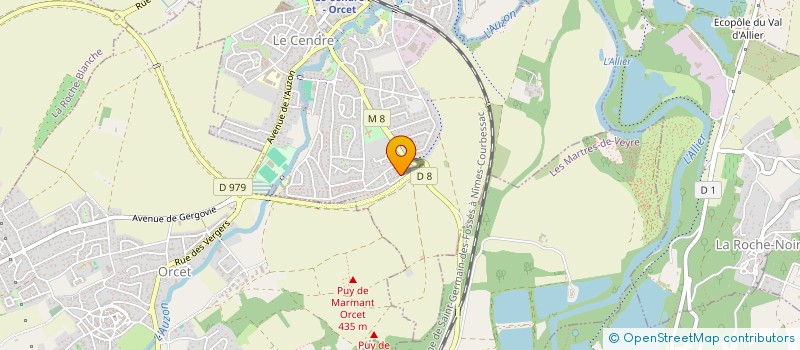 localisation de l'entreprise FLAMMES ET BUCHES  LE CENDRE