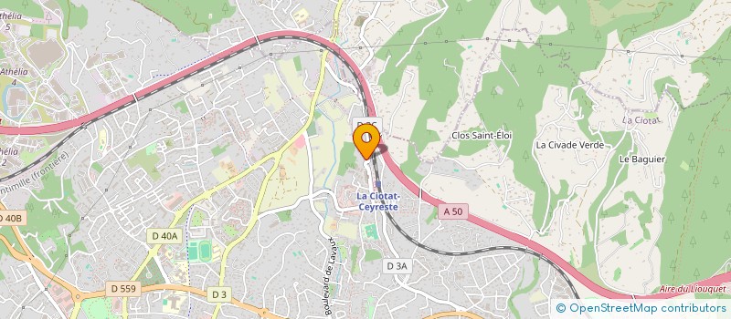 localisation de l'entreprise FLAMMES SERVICES  LA CIOTAT