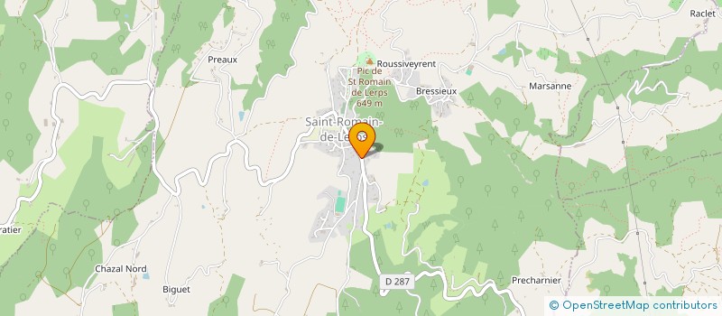 localisation de l'entreprise FLAMMIN'POSE  SAINT-ROMAIN-DE-LERPS