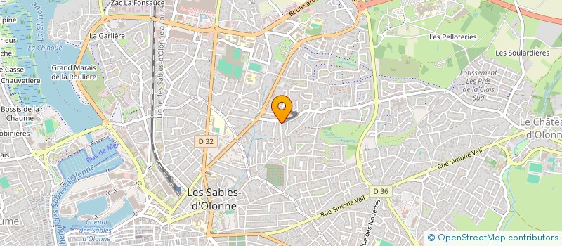 localisation de l'entreprise FLAMMING BOX  LES SABLES D'OLONNE