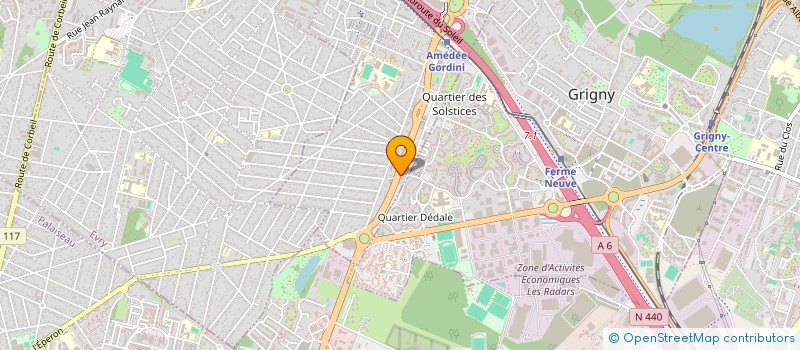 localisation de l'entreprise FLAMTEC à VILLEMOISSON-SUR-ORGE