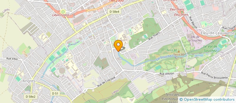 localisation de l'entreprise FLANA SCI  LIEVIN