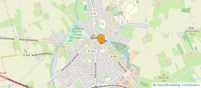 localisation de l'entreprise FLANDR'ORTHO à BAILLEUL