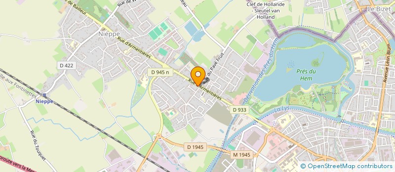 localisation de l'entreprise FLANDRE AUTOMOBILE à NIEPPE