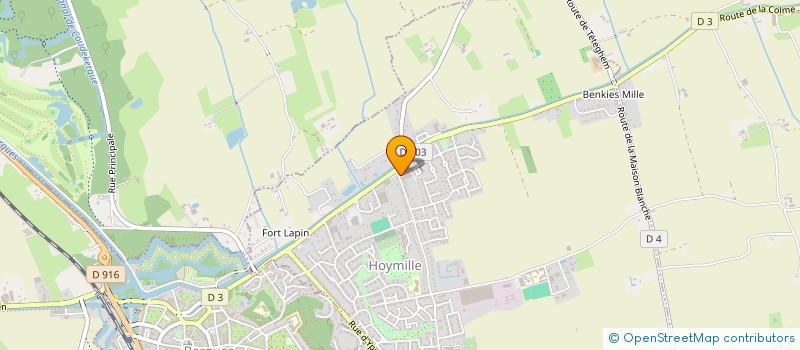 localisation de l'entreprise FLANDRE DISTRIBUTION A DOMICILE  HOYMILLE