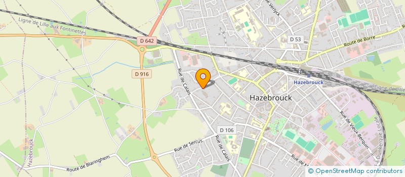 localisation de l'entreprise FLANDRE INFORM CONS ORGANIS SERV SECRETA à HAZEBROUCK