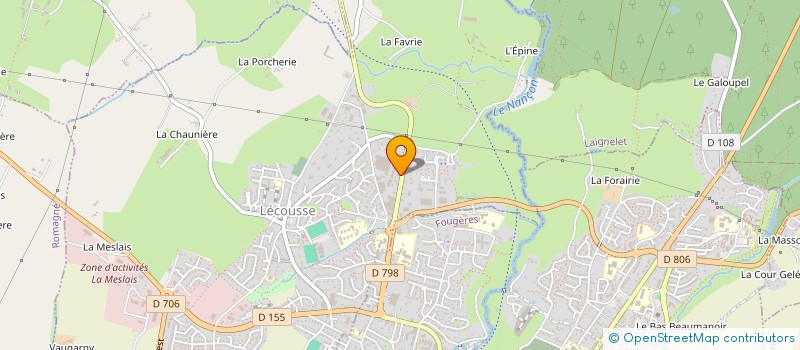 localisation de l'entreprise FLANDRE JL & MARECHAL F à LECOUSSE