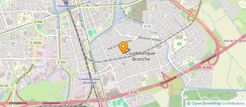 localisation de l'entreprise FLANDRE LITTORAL IMMOBILIER  COUDEKERQUE-BRANCHE