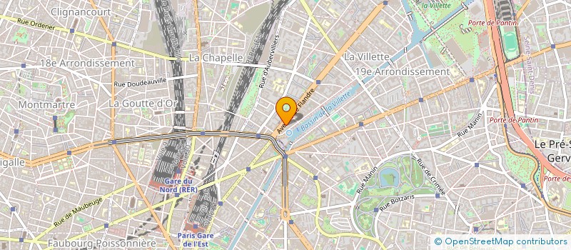 localisation de l'entreprise FLANDRE SUPERETTE à PARIS