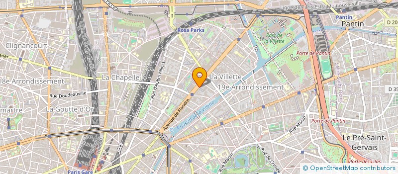 localisation de l'entreprise FLANDRE TRANSPORTS à PARIS