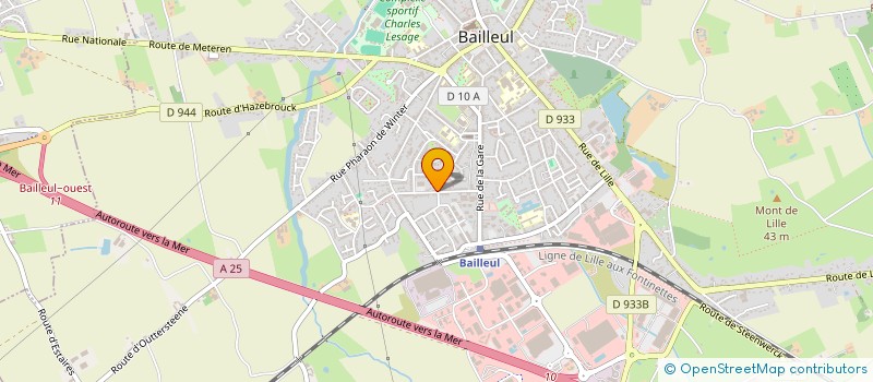 localisation de l'entreprise FLANDRES AMBULANCES à BAILLEUL