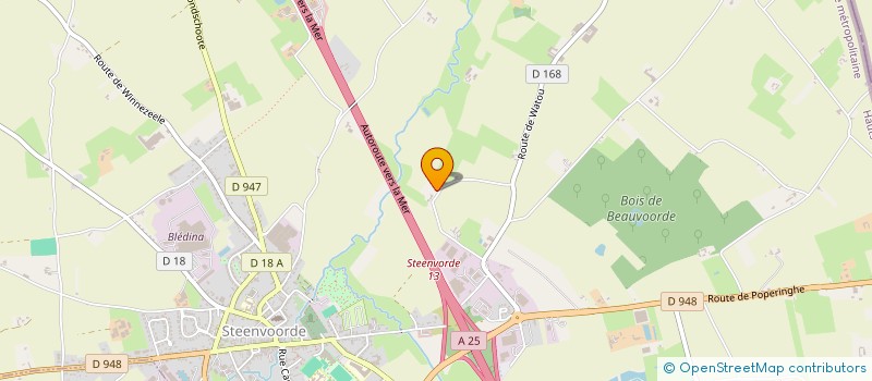 localisation de l'entreprise FLANDRES AMENAGEMENTS UTILITAIRES à STEENVOORDE