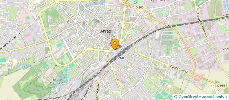 localisation de l'entreprise FLANDRES ARTOIS TOURISME à ARRAS